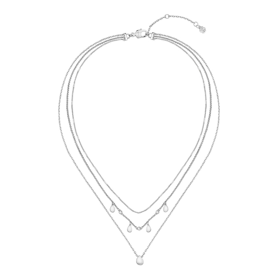 BOSS Ladies Selena Multi Layered Droplet Necklace