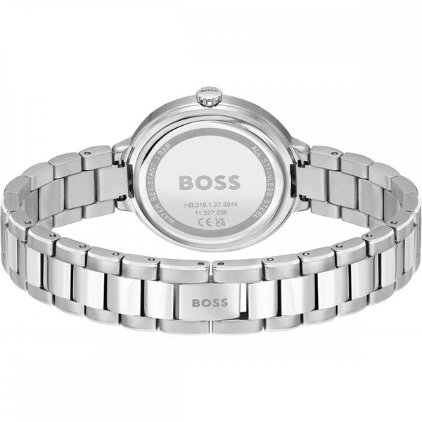 BOSS Ladies SENA Pink Dial Stainless Steel 34mm Watch