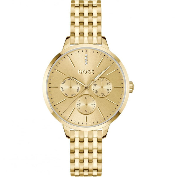 BOSS Ladies SYMPHONY 38mm Gold PVD Bracelet Watch