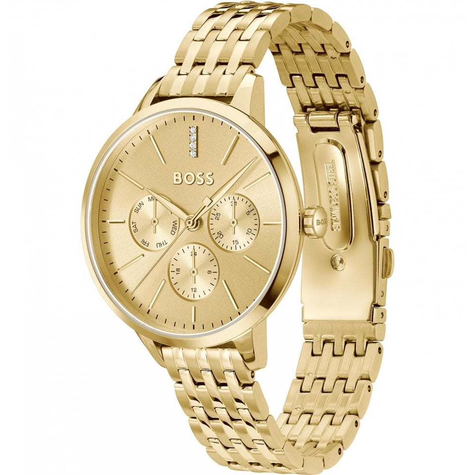 BOSS Ladies SYMPHONY 38mm Gold PVD Bracelet Watch