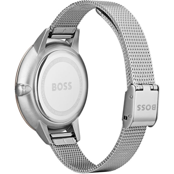 BOSS Ladies SYMPHONY Brown Dial Mesh Watch