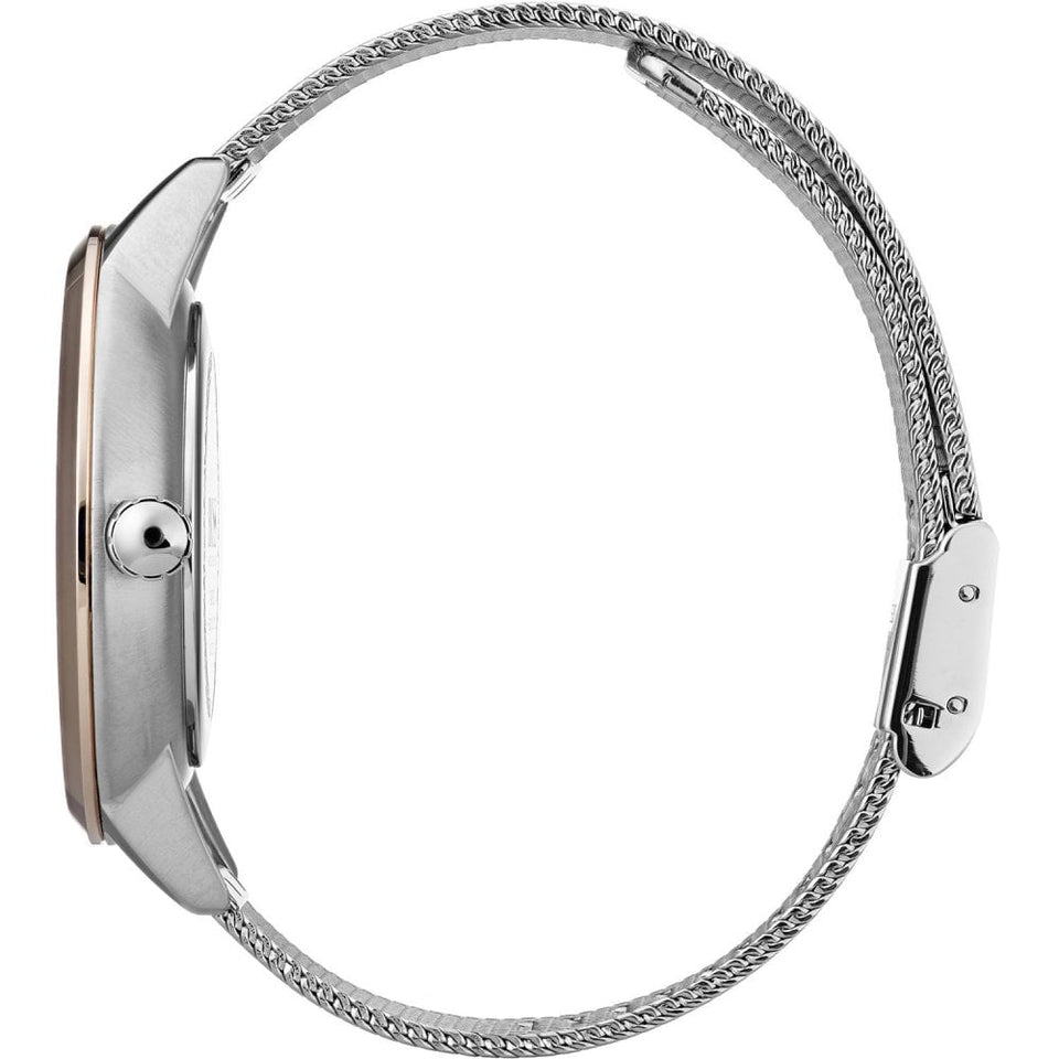 BOSS Ladies SYMPHONY Brown Dial Mesh Watch