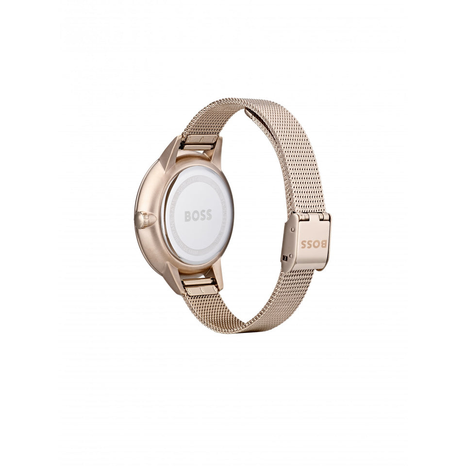 BOSS Ladies SYMPHONY Rose Mesh Bracelet Watch