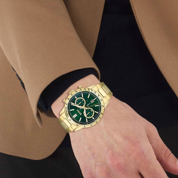 BOSS Men's ALLURE Gold Steel Chronograph Watch