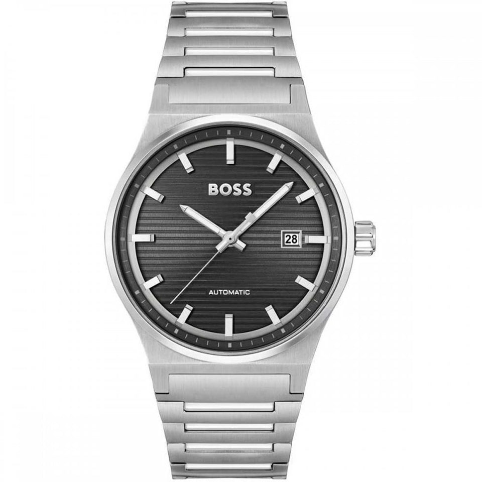 BOSS Men's CANDOR Automatic 41mm Black Dial Watch