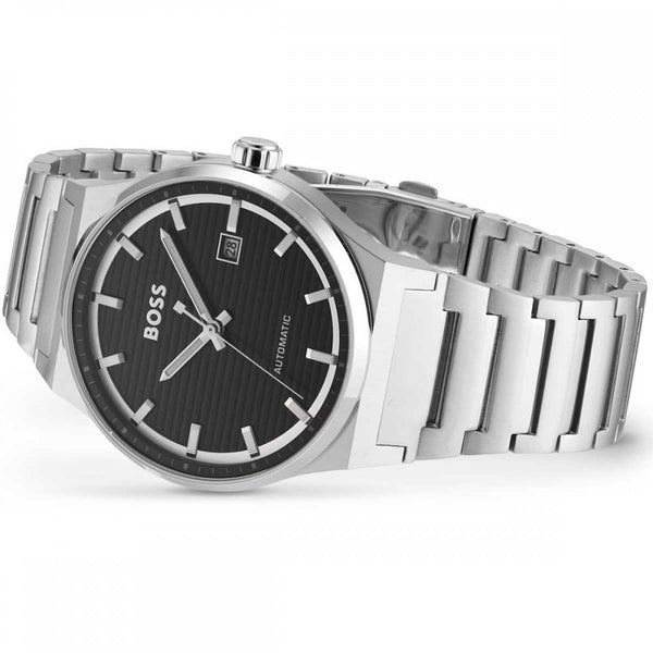 BOSS Men's CANDOR Automatic 41mm Black Dial Watch
