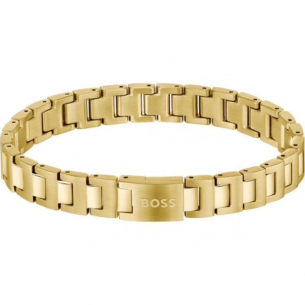 BOSS Men's Candor Gold Toned Linked Bracelet