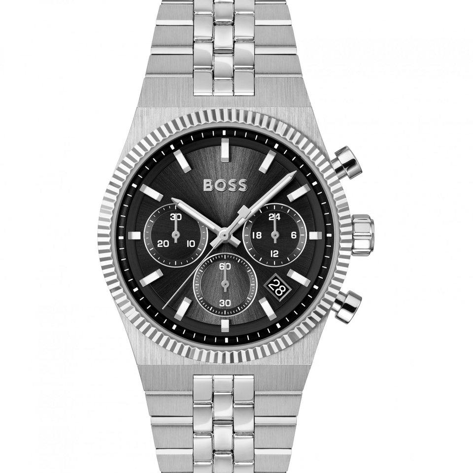 BOSS Men's Candor Prime Black Dial Bracelet Watch