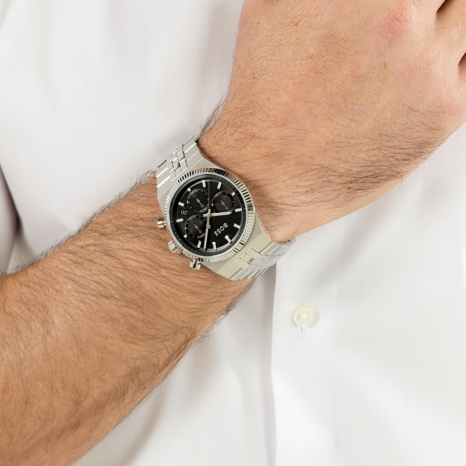 BOSS Men's Candor Prime Black Dial Bracelet Watch