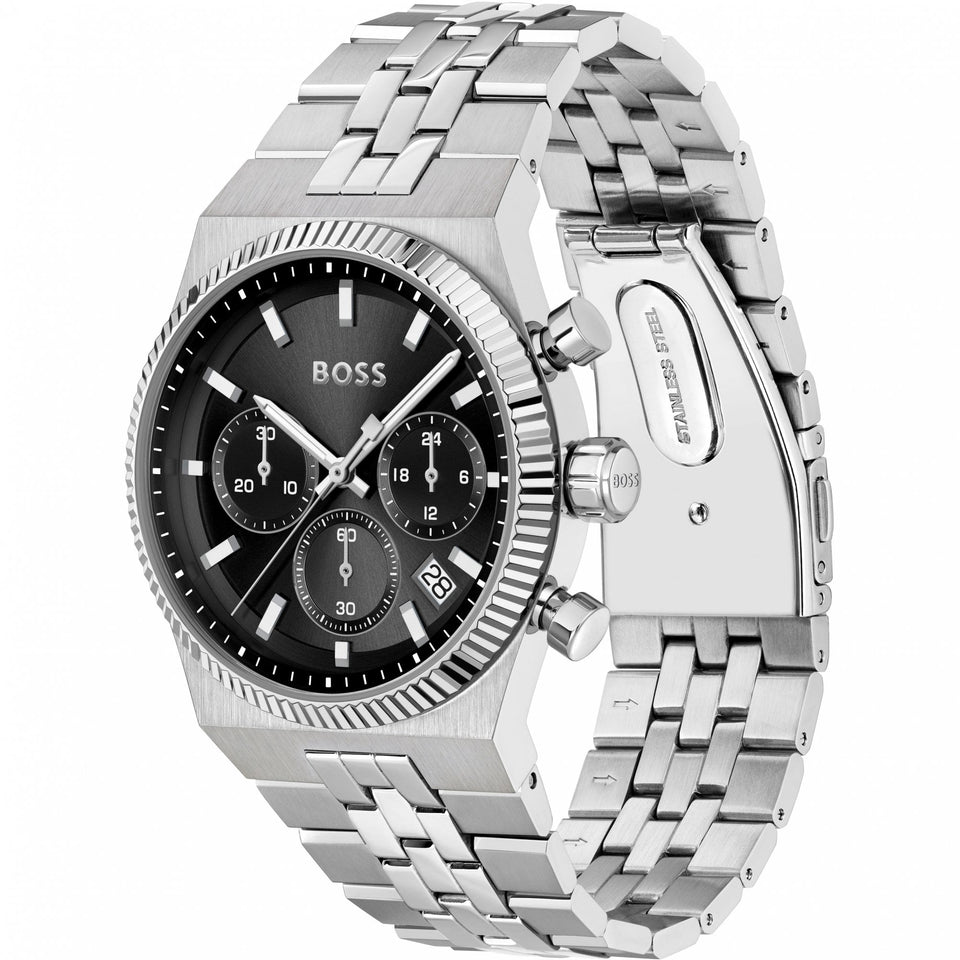 BOSS Men's Candor Prime Black Dial Bracelet Watch