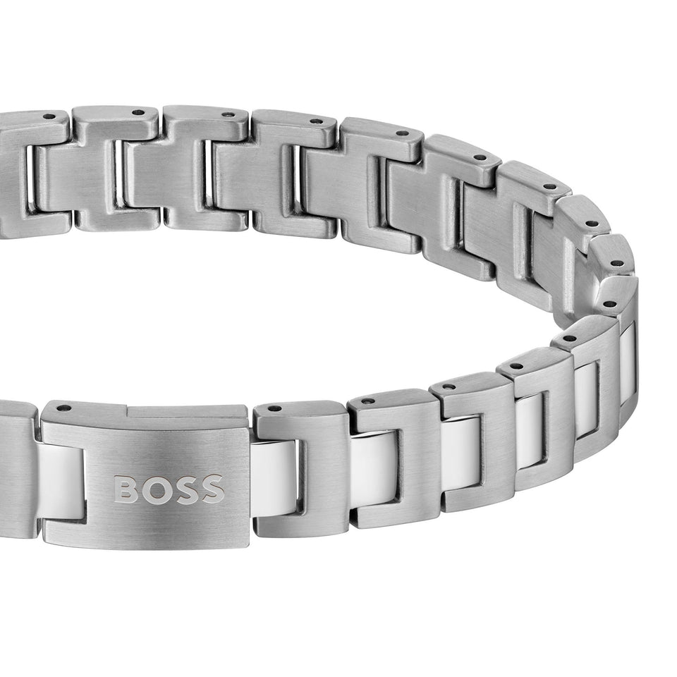 BOSS Men's Candor Stainless Steel Linked Bracelet