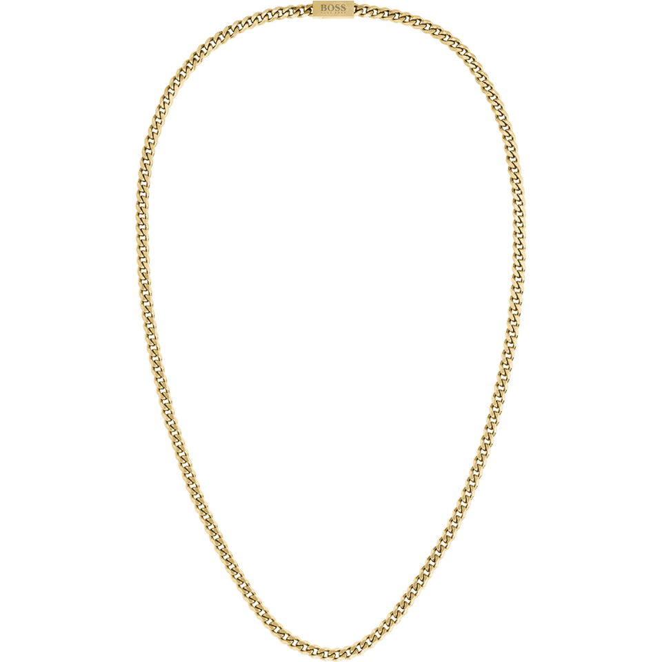 BOSS Men's Chain For Him Gold Plated Necklace