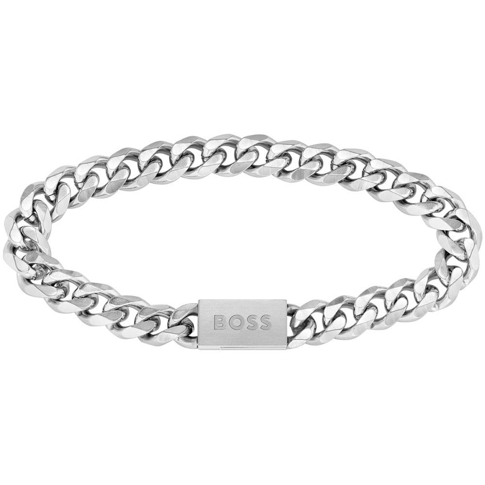 BOSS Men's Chain Link Steel Bracelet
