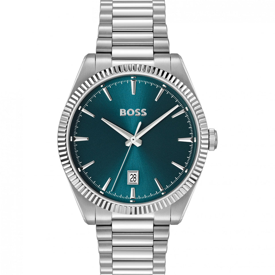 BOSS Men's Cheswick 40mm Blue Dial Bracelet Watch