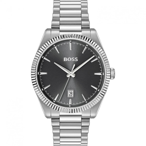 BOSS Men's Cheswick 40mm Grey Dial Bracelet Watch