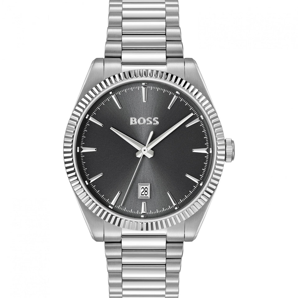 BOSS Men's Cheswick 40mm Grey Dial Bracelet Watch