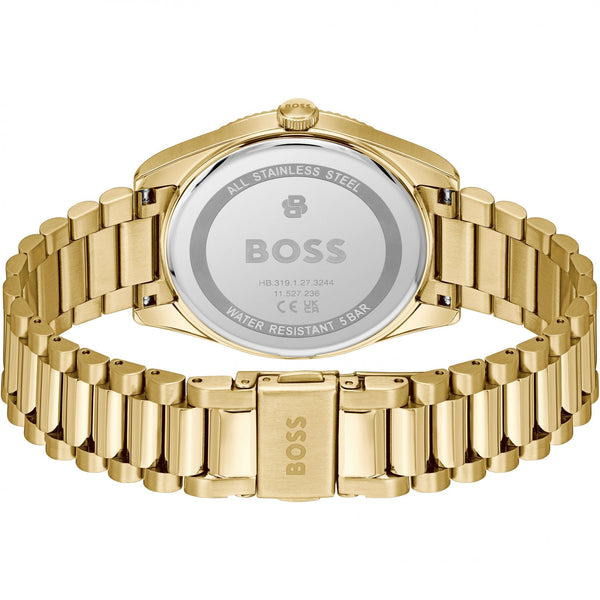 BOSS Men's Cheswick Black Dial Gold Tone Bracelet Watch