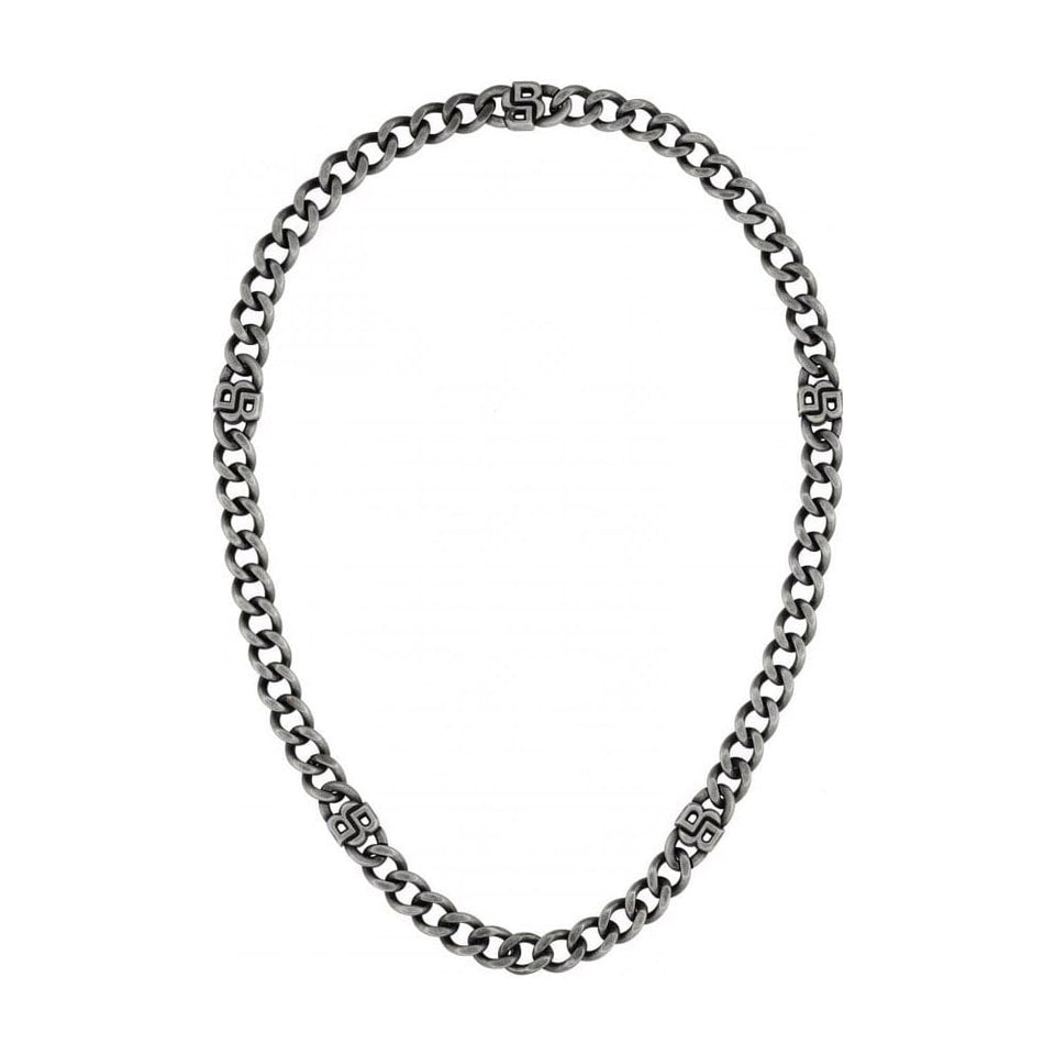 BOSS Men's Double B Absolute Aged Chain Necklace