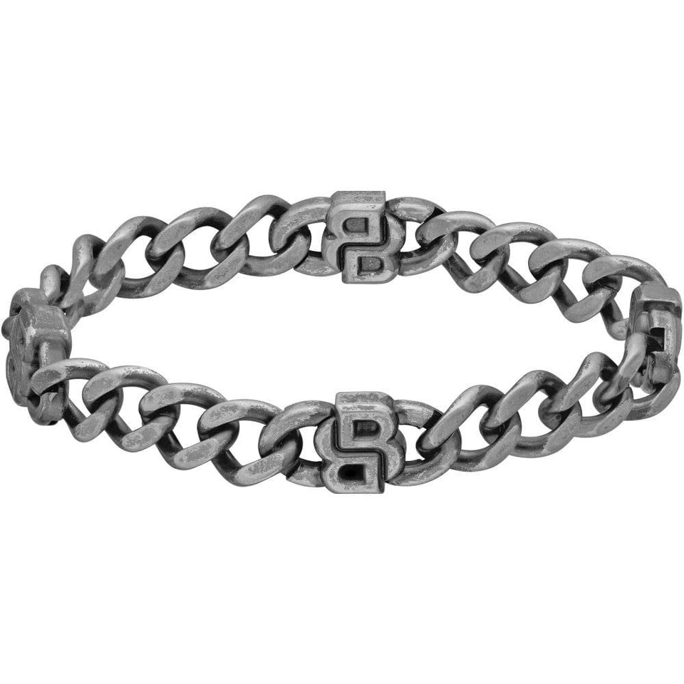 BOSS Men's Double B Absolute Aged Chain Necklace