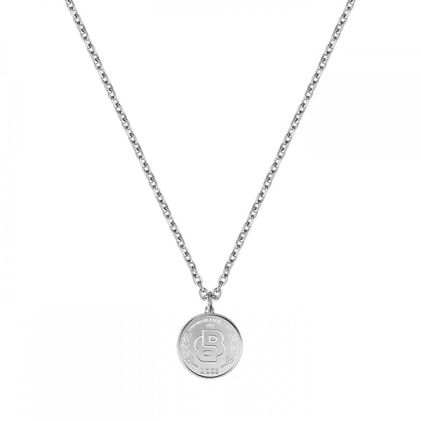 BOSS Men's Double B Monogram Drop Necklace