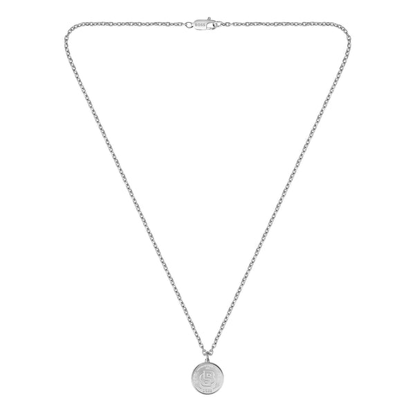 BOSS Men's Double B Monogram Drop Necklace