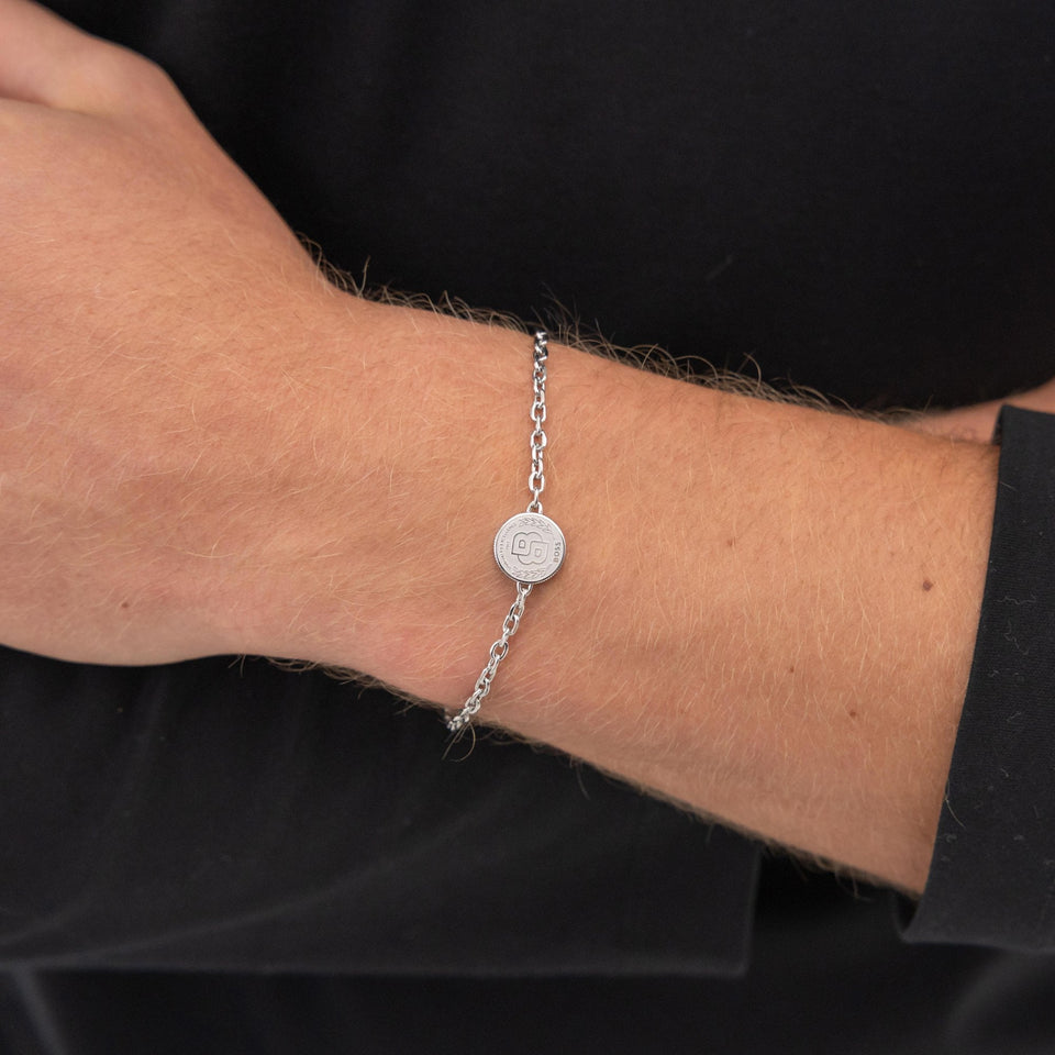 BOSS Men's Double B Monogram Medallion Bracelet