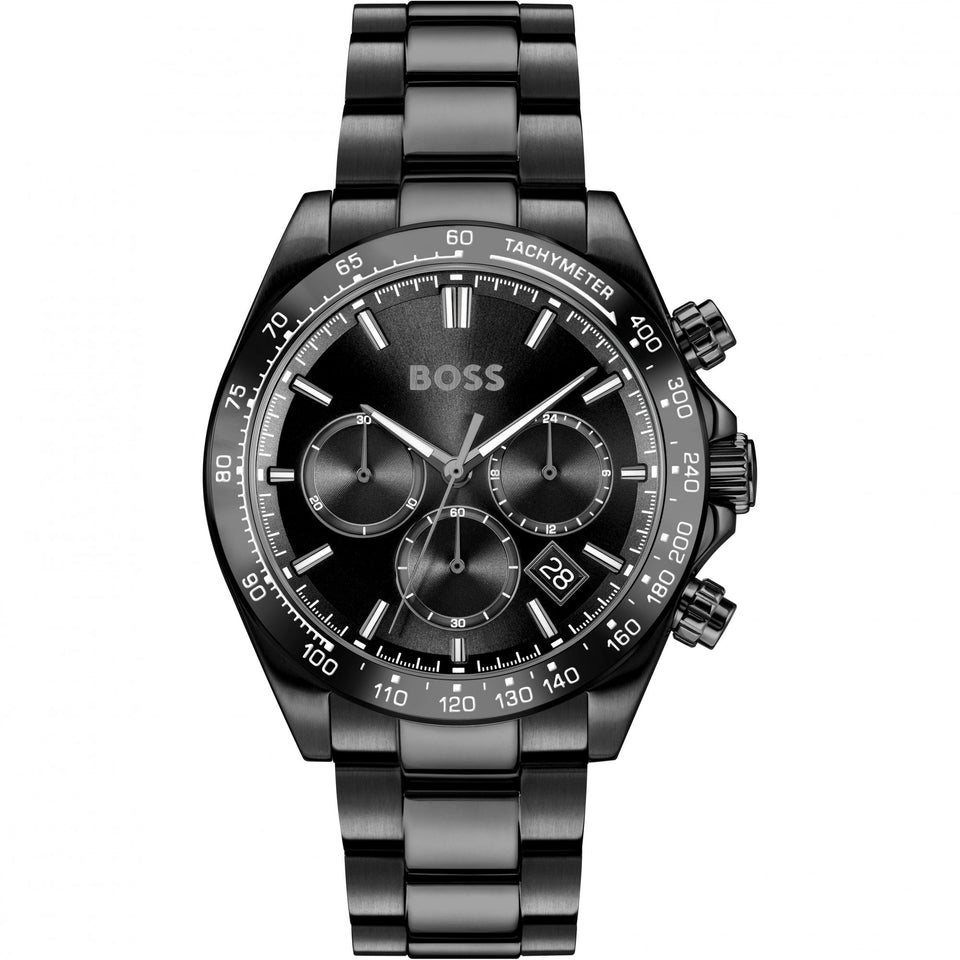 BOSS Men's HERO Black Dial Chronograph Watch