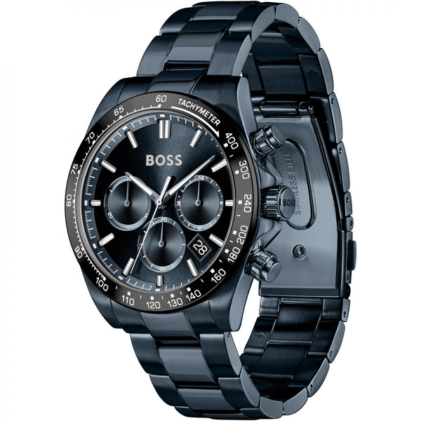 BOSS Men's HERO Dark Blue Dial Chronograph Watch