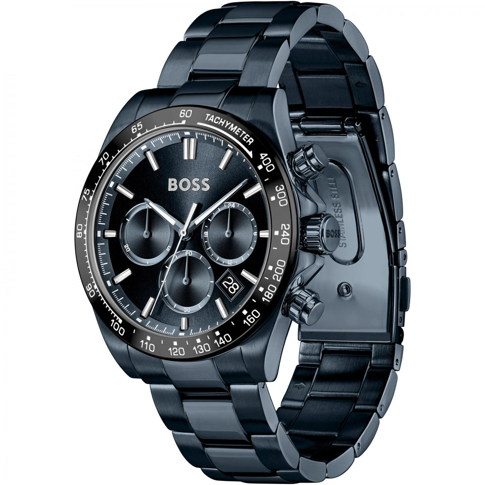 BOSS Men's HERO Dark Blue Dial Chronograph Watch