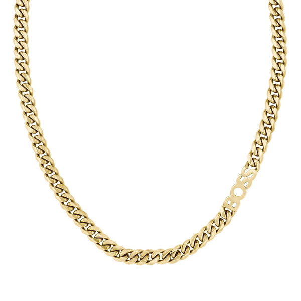 BOSS Men's Kassy Gold Toned Chain Necklace