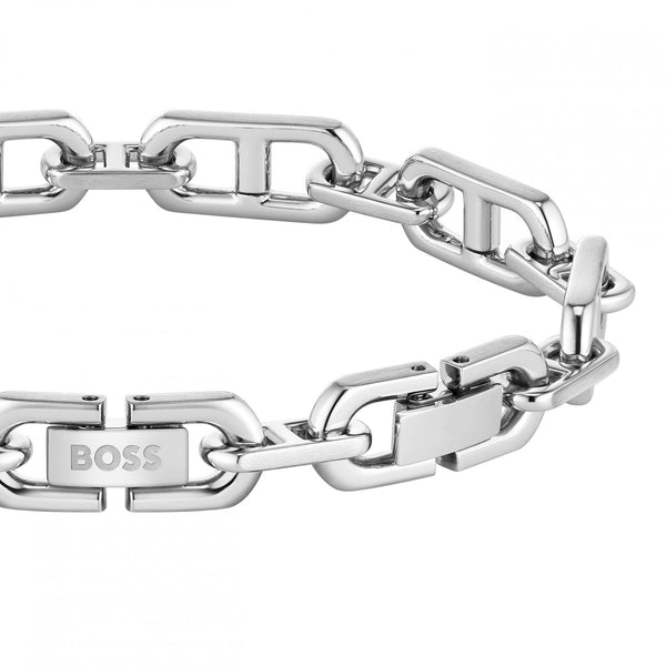 BOSS Men's Kode Stainless Steel Chain Link Bracelet