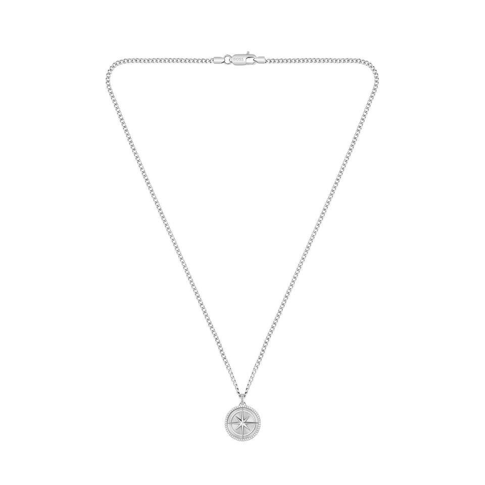 BOSS Men's North Star Stainless Steel Necklace