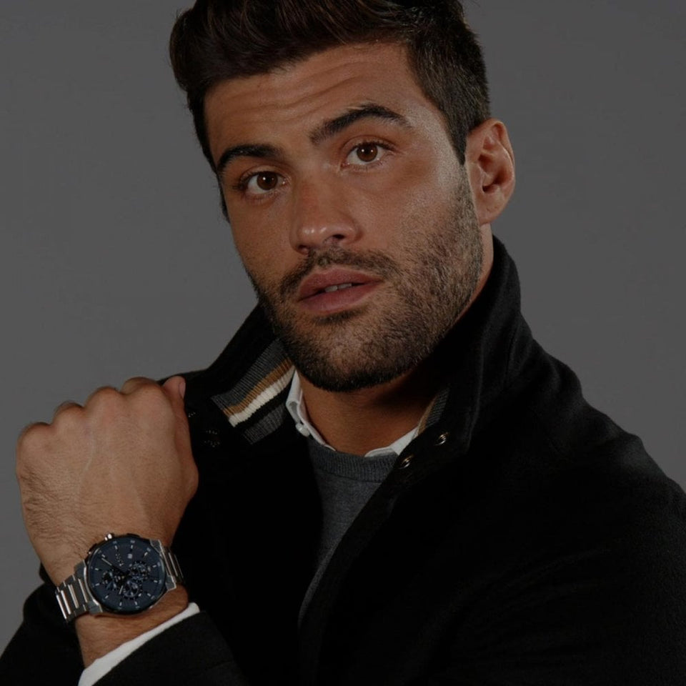 BOSS Men's PEAK 2.0 45mm Blue Dial Bracelet Watch