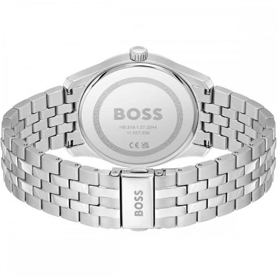 BOSS Men's PRINCIPLE 41mm Black Dial Bracelet Watch