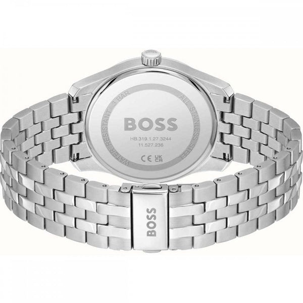 BOSS Men's PRINCIPLE 41mm Grey Dial Bracelet Watch