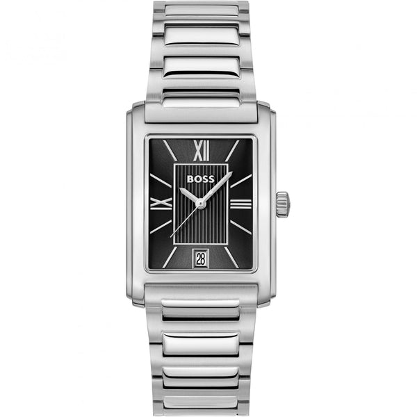 BOSS Men's PRINCIPLE DRESS Black Dial Watch