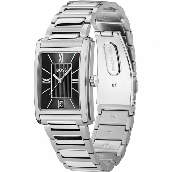 BOSS Men's PRINCIPLE DRESS Black Dial Watch