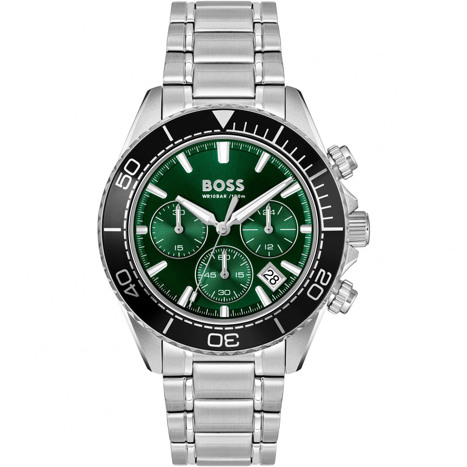 BOSS Men's Sealiner Green Dial Bracelet Watch