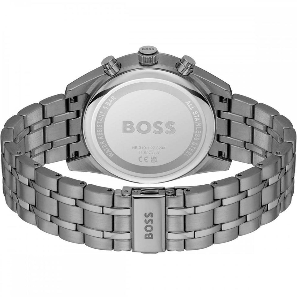 BOSS Men's SKYTRAVELLER Grey IP 44mm Watch