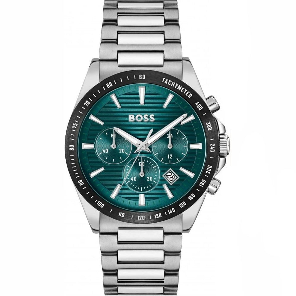 BOSS Men's STRIKE 41mm Teal Dial Chronograph Watch