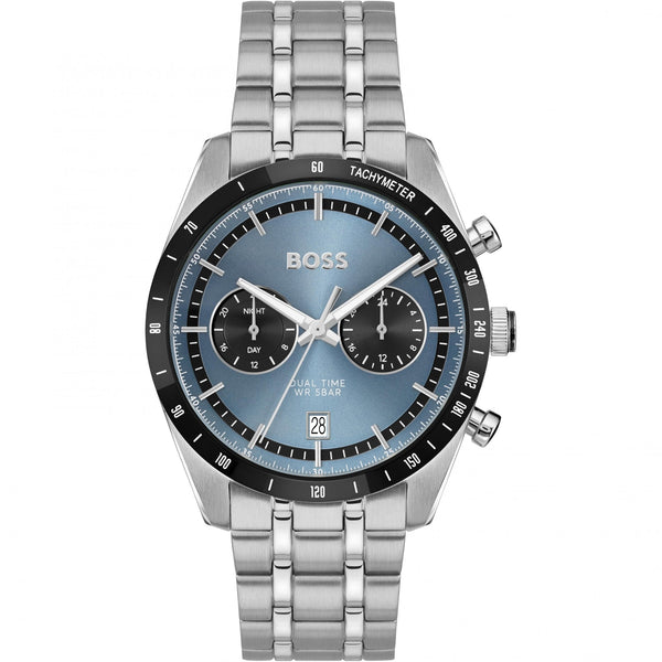 BOSS Men's TOURMASTER 41mm Blue Dial Watch