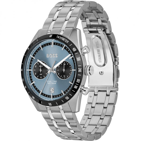BOSS Men's TOURMASTER 41mm Blue Dial Watch