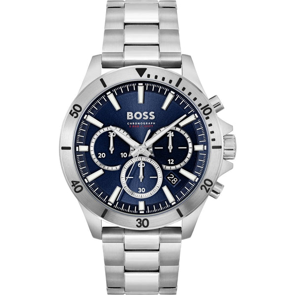 BOSS Men's TROPER Blue Dial Chronograph Watch