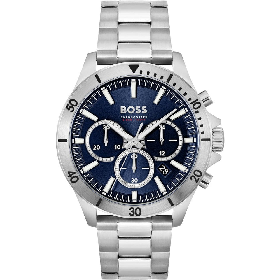 BOSS Men's TROPER Blue Dial Chronograph Watch
