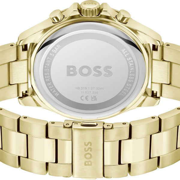 BOSS Men's TROPER Gold Steel Chronograph Watch