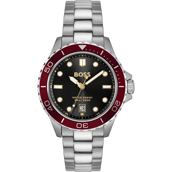 BOSS Men's TROPER SPORT Black Dial Bracelet Watch