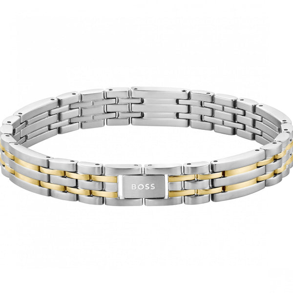 BOSS Men's Wesley Multi Link Gold Plated Bracelet