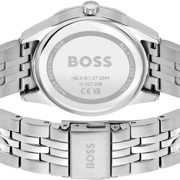 BOSS Women's RHEA Brown Dial Stone Set Watch