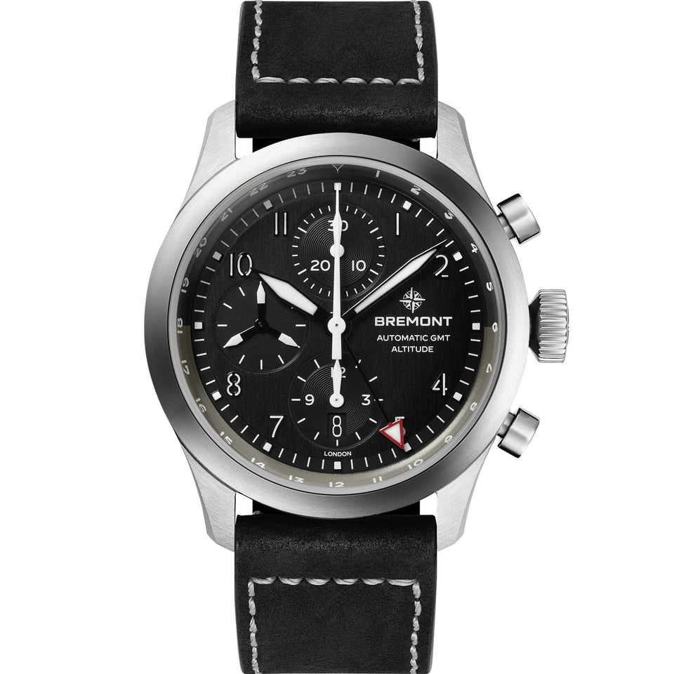 Bremont Altitude Chronograph GMT 42mm Leather Strap Watch