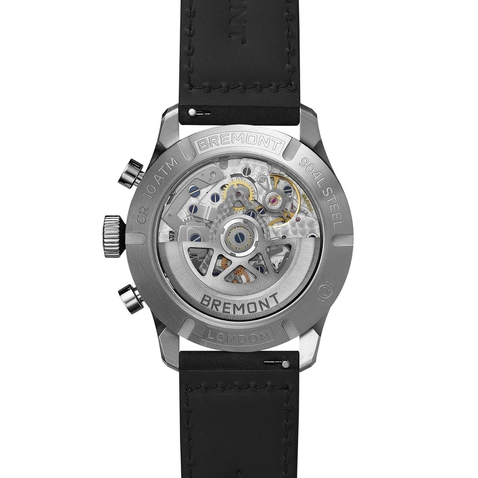 Bremont Altitude Chronograph GMT 42mm Silver Dial Leather Strap Watch